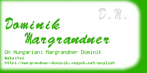 dominik margrandner business card